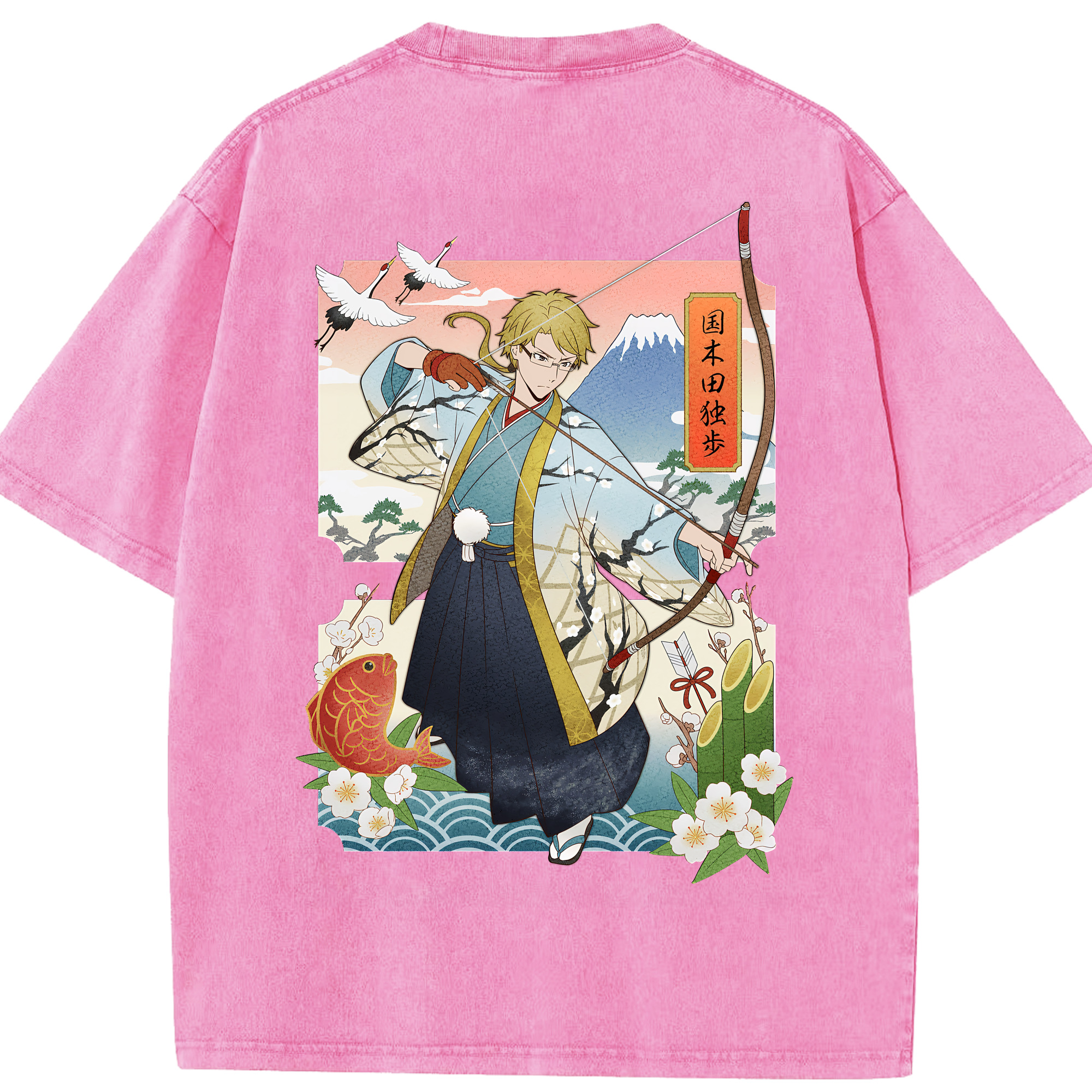 （画像用） 文豪ストレイドッグス Bungo Stray Dogs 綿100% ヴィンテージ風 半袖Tシャツ（背面プリント）